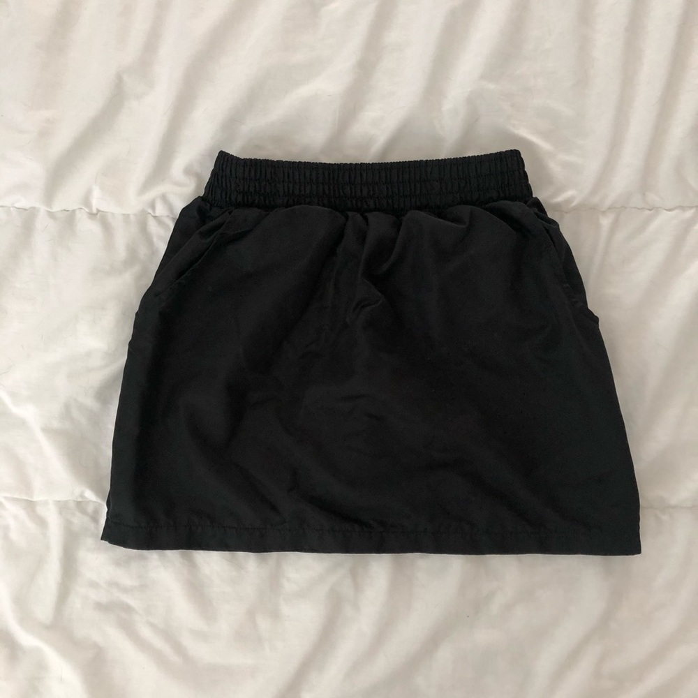 American Apparel Black Pull On Athletic Skirt Size S